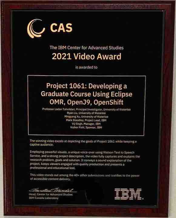 IBM Advanced Studies Video Award